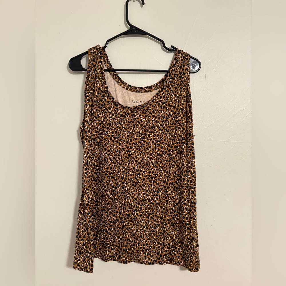 Ava & Viv Animal Print Tank Top